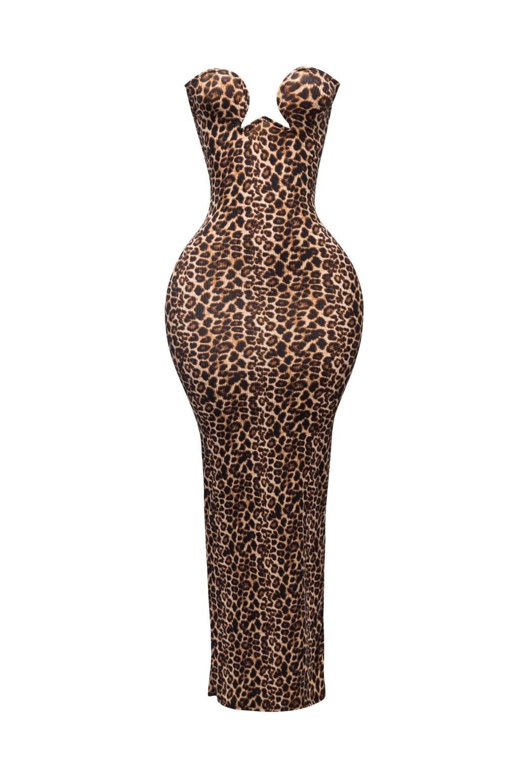 Leopard Print Maxi Dress