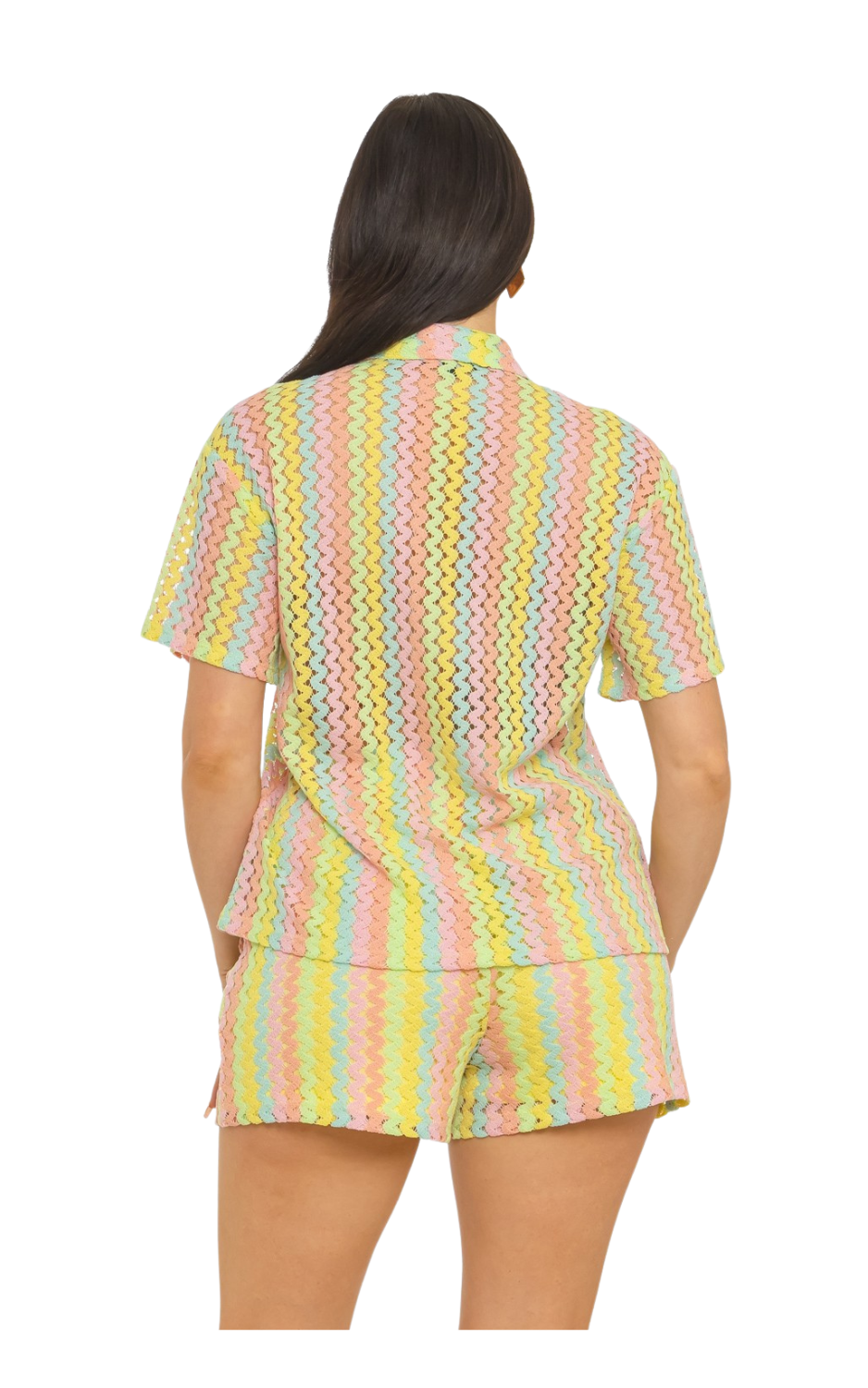Crochet Top And Shorts Set
